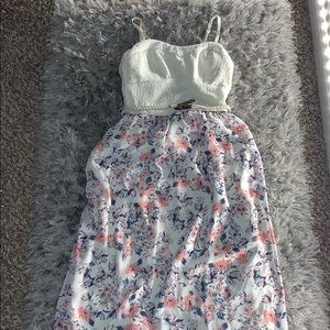 Creamy floral sundress